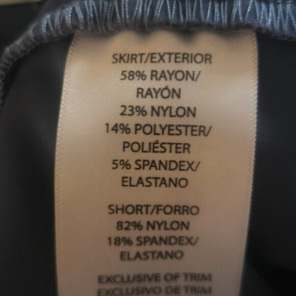 S.C. & CO. Ladies' Tummy Control Skort - White/Med Blue Stripe (blue shorts) -M - Picture 9 of 12